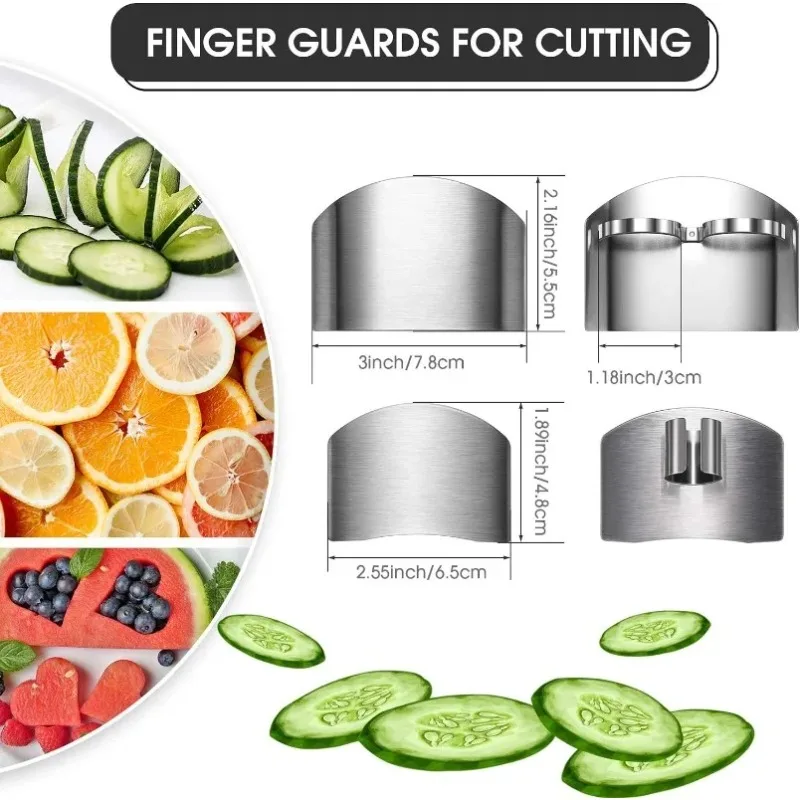 Kitchen Gadgets You Must Have - Protetor de Dedos em Aço Inoxidável,