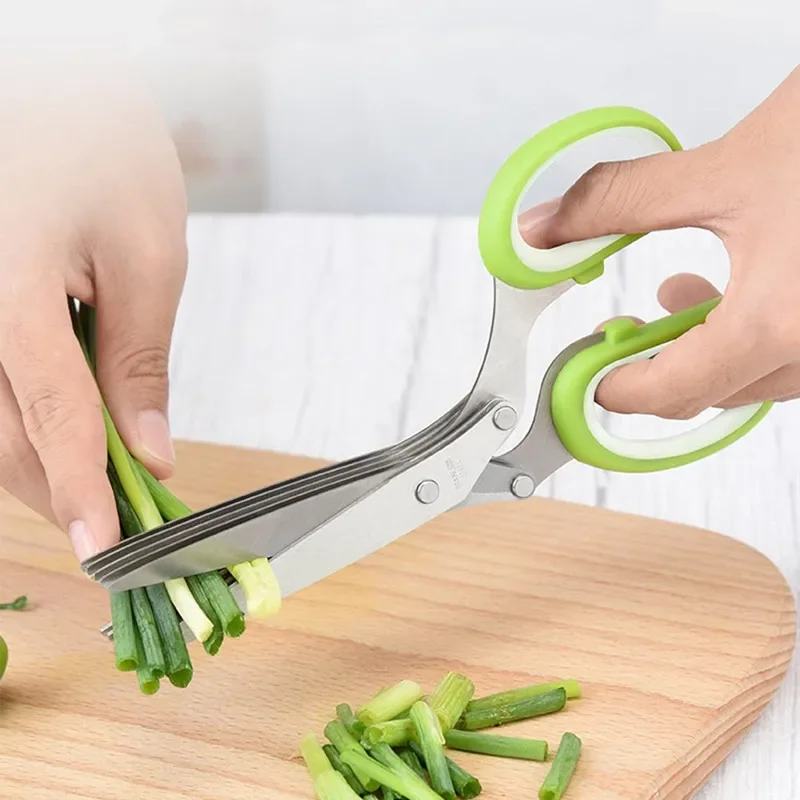 Herb Scissors 5 Blade - Tesoura de Ervas em Aço Inoxidável