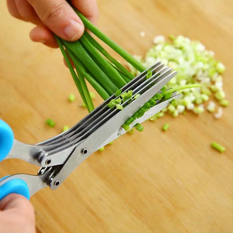 Herb Scissors 5 Blade - Tesoura de cebolinha com lâmina de