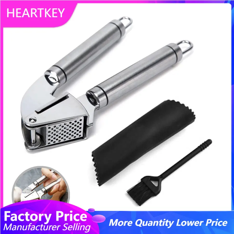 Kitchen Hand Gadgets - Prensa de alho triturador de aço