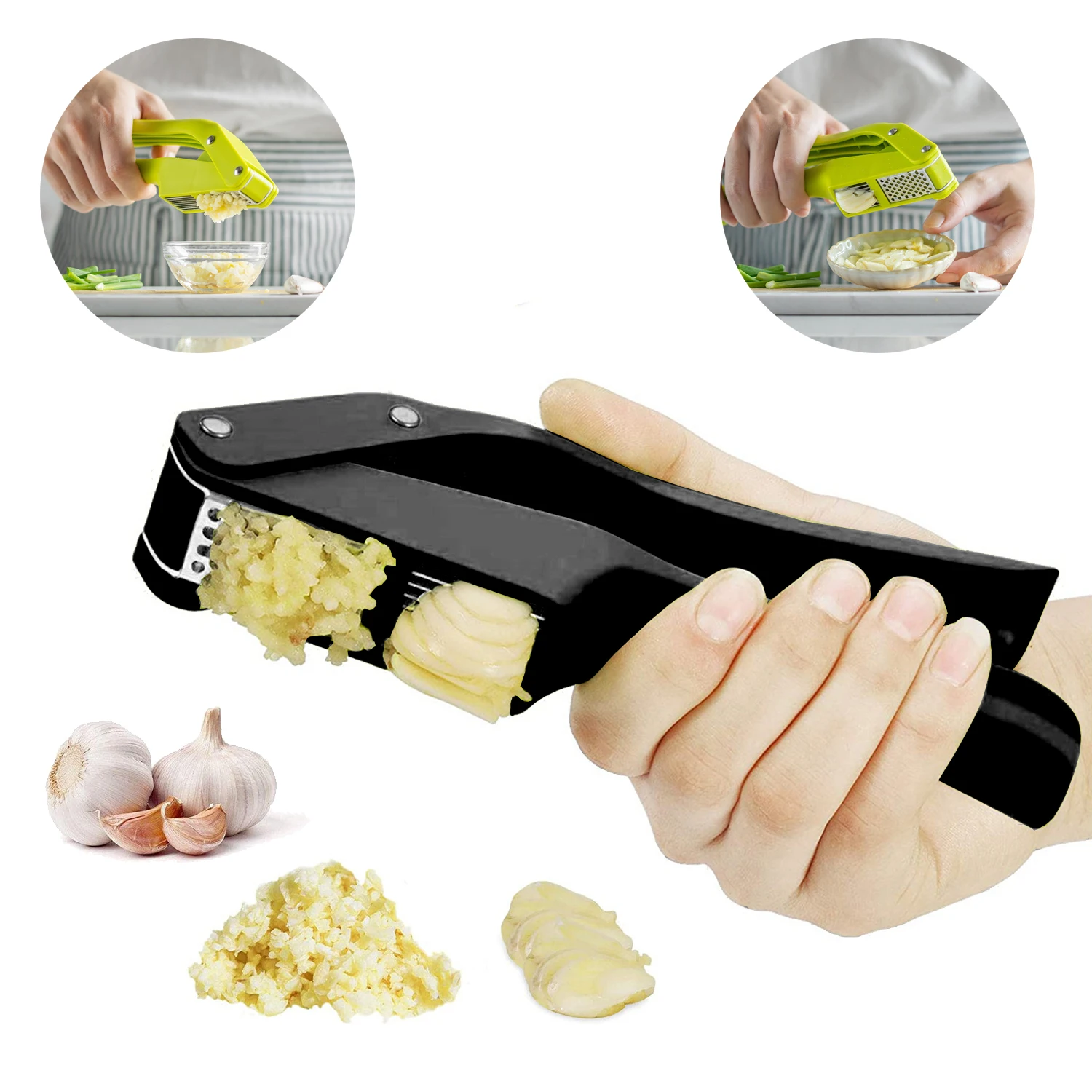 Kitchen Gadgets Gift - 2 em 1 alho ricer e