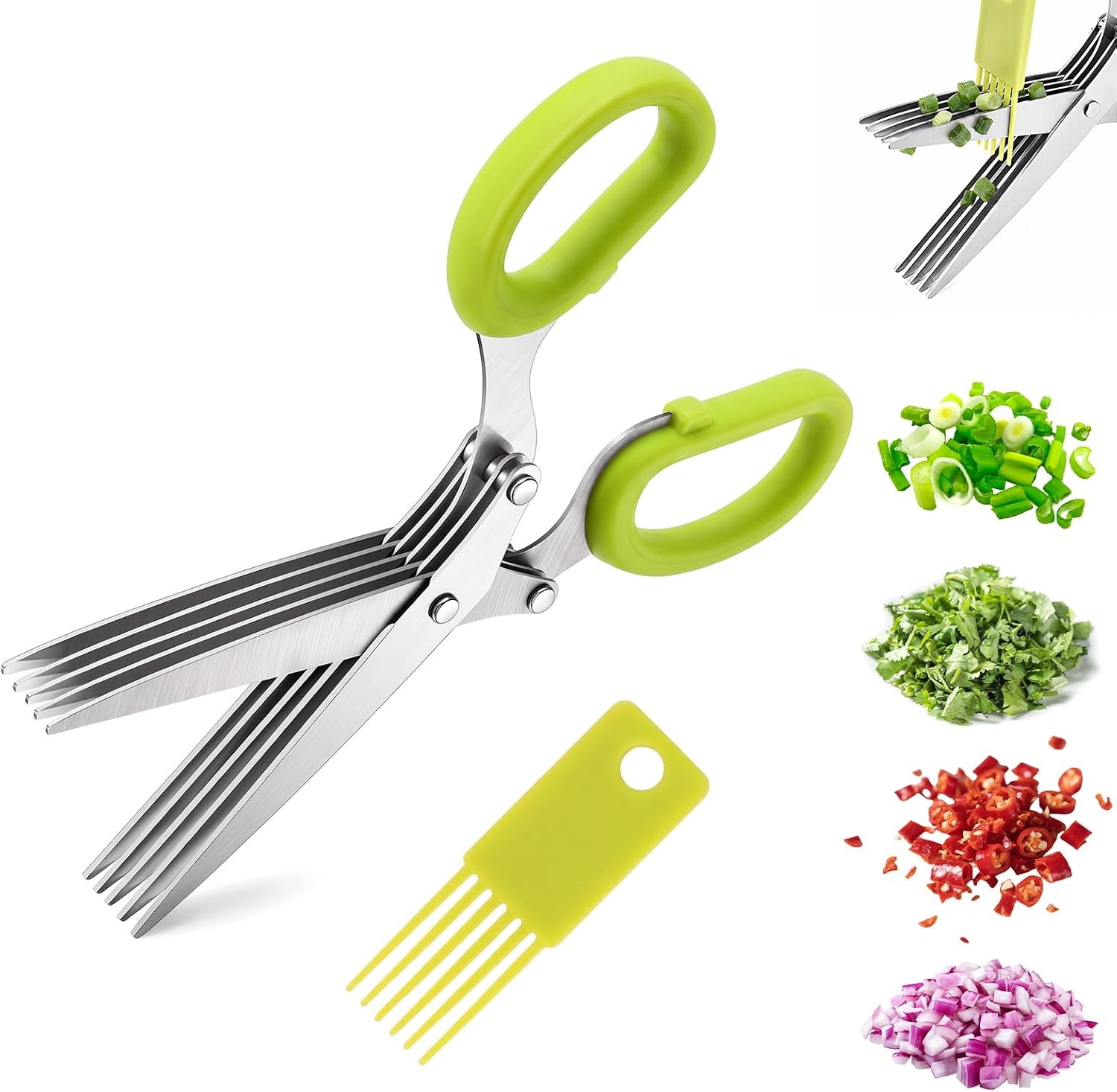 Herb Scissors 5 Blade - 2027 Nova Tesoura para Ervas com