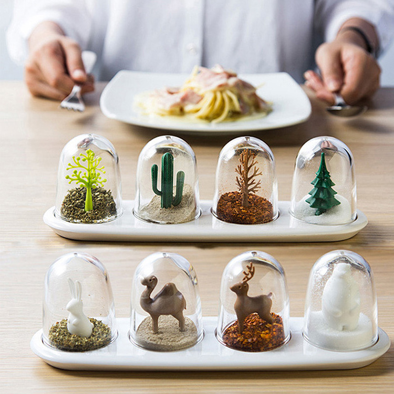 Korean Kitchen Gadgets - 4 pçs quatro estações planta spice