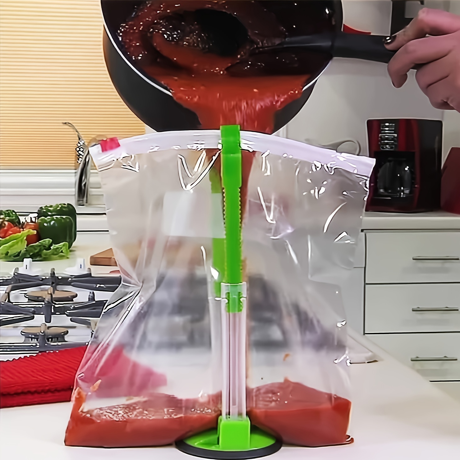 Suporte de saco com zíper plás - Kitchen Hand Gadgets avaliação e preço