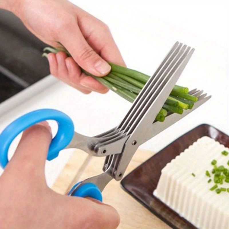 Tesoura de cozinha de aço inox - Herb Scissors 5 Blade avaliação e preço