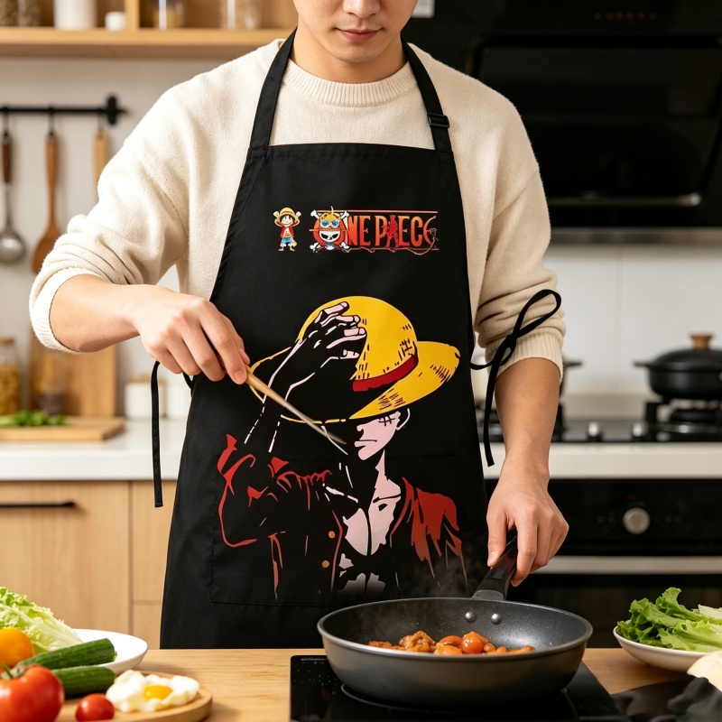 Avental One Piece Luffy Estamp - Kitchen Gadgets Aliexpress avaliação e preço