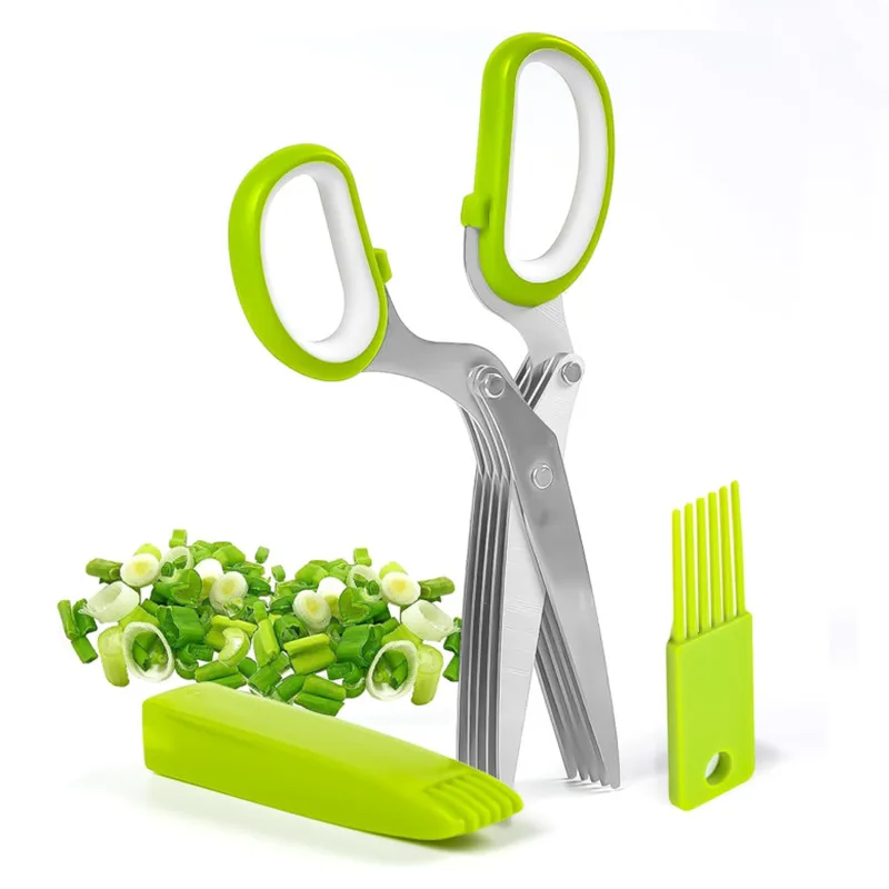 Tesoura de Ervas em Aço Inoxid - Herb Scissors 5 Blade avaliação e preço