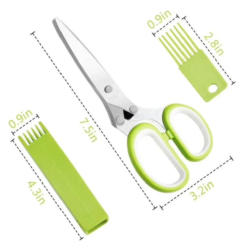 Tesoura de Ervas em Aço Inoxid - Herb Scissors 5 Blade avaliação e preço