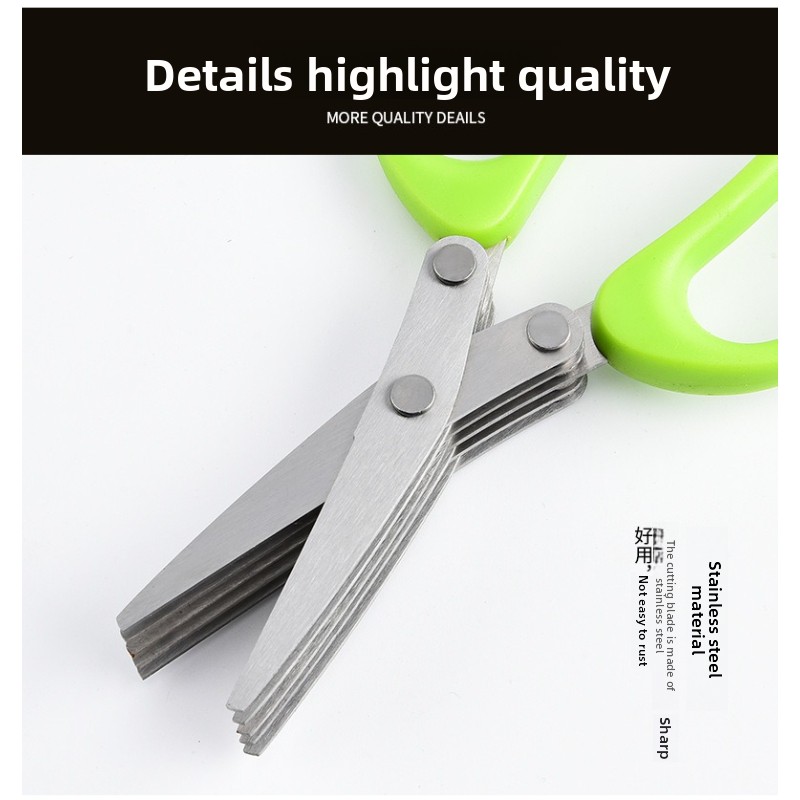 Tesoura de Cozinha Multifuncio - Herb Scissors 5 Blade avaliação e preço