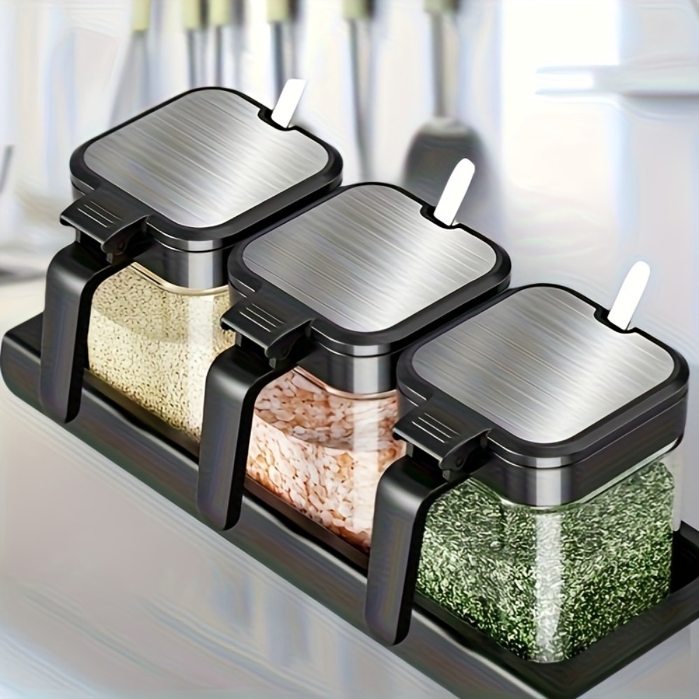 3 pçs frascos de especiarias d - Korean Kitchen Gadgets avaliação e preço