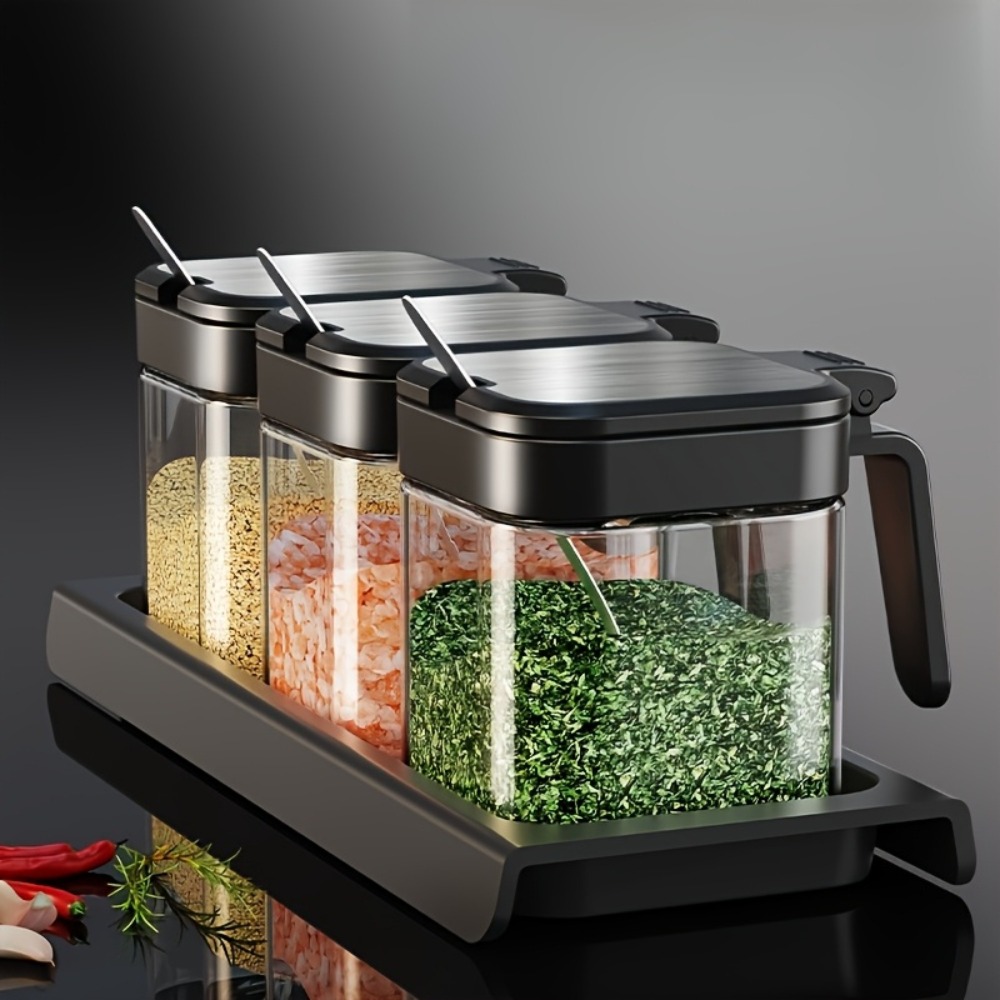 3 pçs frascos de especiarias d - Korean Kitchen Gadgets avaliação e preço