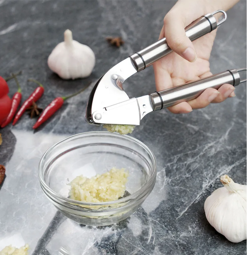 Prensa de alho triturador de a - Kitchen Hand Gadgets avaliação e preço