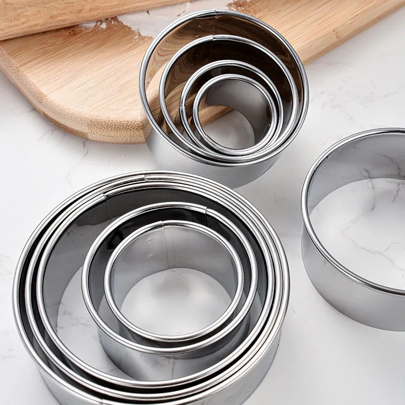 5 pçs redondo de aço inoxidáve - Kitchen Gadgets For Cooking avaliação e preço
