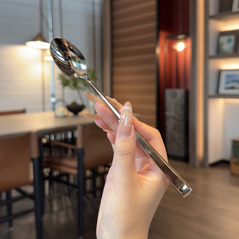 Colher De Punho Longo De Aço I - Korean Kitchen Gadgets avaliação e preço