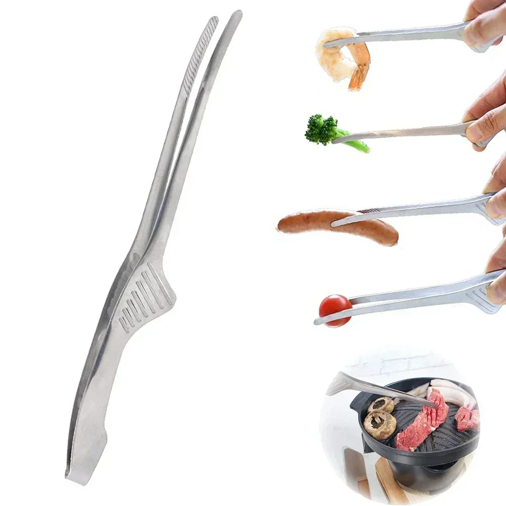 1/2/5 Peças Pinças de Aço Inox - Korean Kitchen Gadgets avaliação e preço