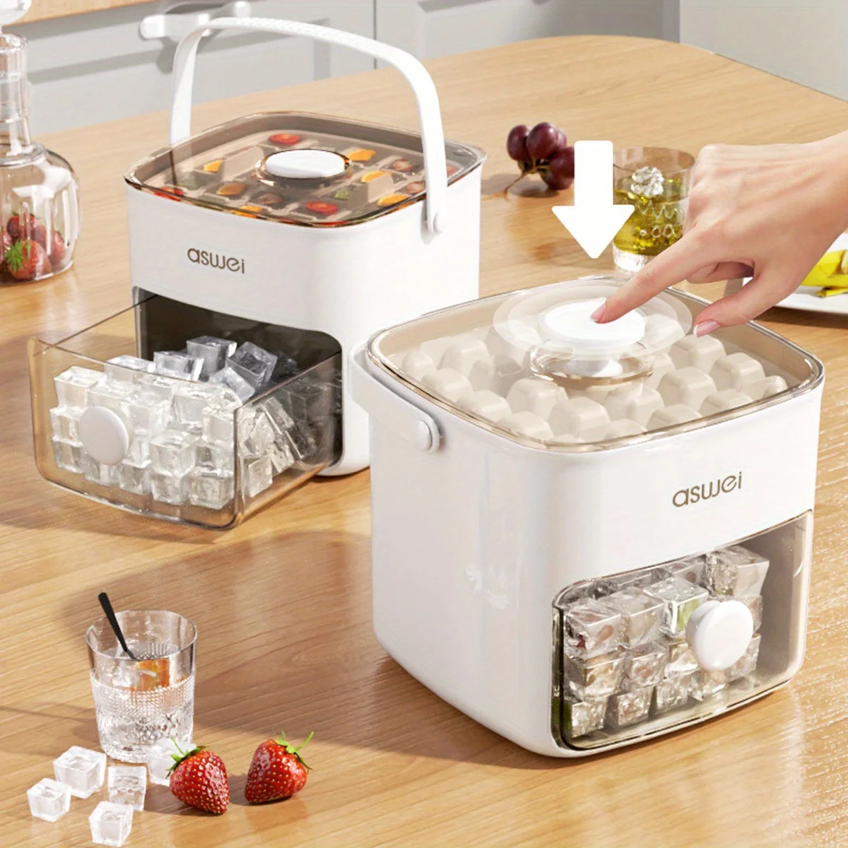 Máquina de fazer gelo de 48 cu - Kitchen Gadgets Essential avaliação e preço