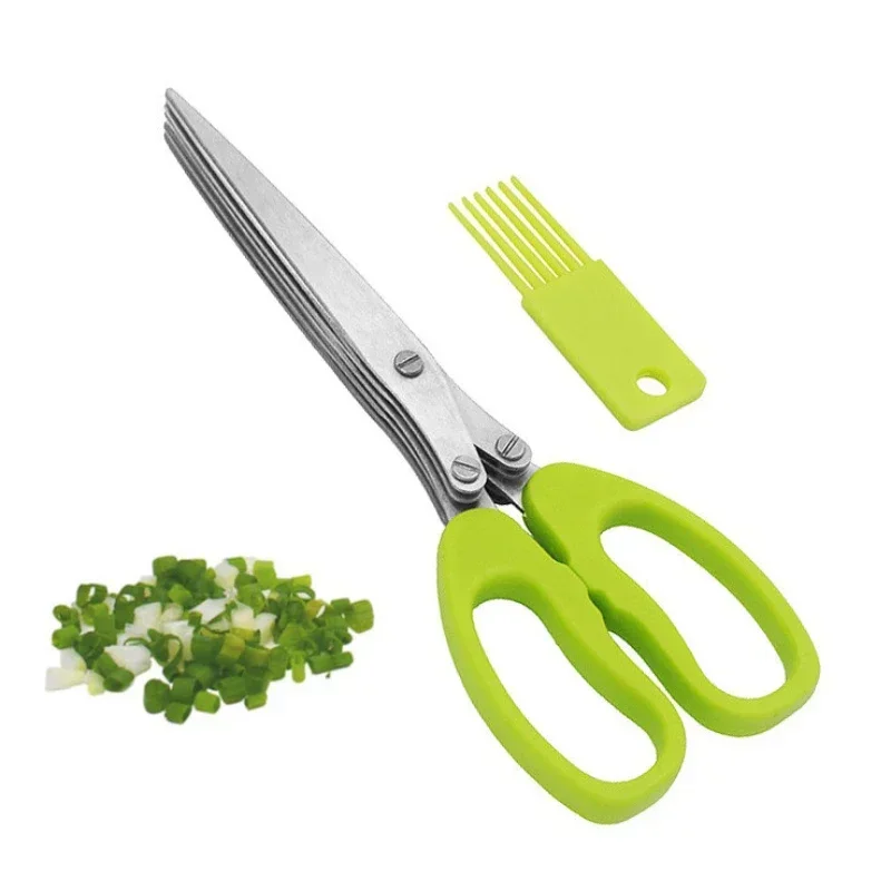 Tesoura de cozinha multifuncio - Herb Scissors 5 Blade avaliação e preço