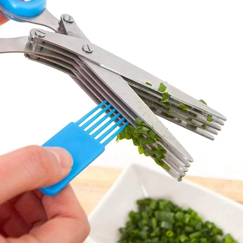 5 lâmina tesoura de cozinha co - Herb Scissors 5 Blade avaliação e preço